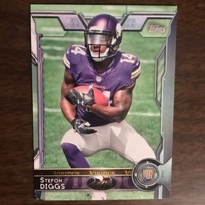 STEFON DIGGS 2015 TOPPS CHROME 10 ROOKIE CARD BUFFALO BILLS/MARYLAND